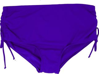 Γυναικείο Μαγιό BLU4U Bikini Slip Maxi Με Σούρα Στο Πλάι Μπλε Ρουά