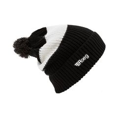 ΠΡΟΣΦΟΡΑ ΑΠΟ 25.57!!  ROEG Averell Pom Knit beanie black/white/black