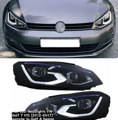 ΦΑΝΑΡΙΑ ΕΜΠΡΟΣ Full LED Headlights VW Golf 7 VII (2012-2017) upgrade to Golf 8 Design