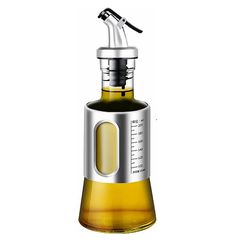 Γυάλινο Δοχείο Λαδιού Inox με Δοσομετρητή 200ml