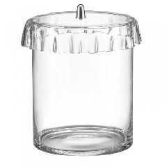 Γυάλα κυλινδρική διαστάσεων Ø20x20cm με Plexiglass Gofre καπάκι διαφανές χωρητικότητας 3Lt