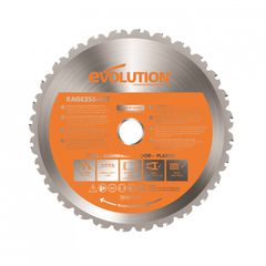 RAGEBLADE255MULTI Multiblade Δίσκος Κοπής Πολλαπλών Υλικών 255mm - ΕΞΑΡΤΗΜΑΤΑ ΔΙΣΚΟΠΡΙΟΝΩΝ - EVOLUTION (#RAGEBLADE255MULTI)
