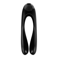 Satisfyer Candy Cane Finger Vibrator Black-thumb-4