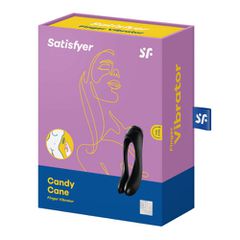 Satisfyer Candy Cane Finger Vibrator Black-thumb-6