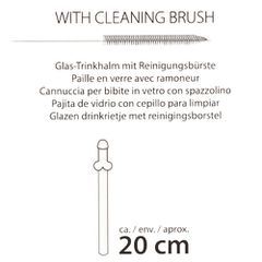 Willy Drinking Straw Glass 4 Pieces-thumb-6