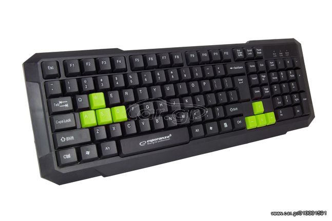 Esperanza EGK102G keyboard USB Black (US)