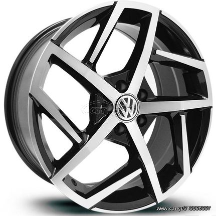 Nentoudis Tyres - Ζάντα VW ''Dallas'' style 1388 - 17'' - 5x100 - Machined Black