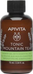 Apivita Mini Tonic Mountain Tea Shower Gel 75ml Mini Αφρόλουτρο με Αιθέρια Έλαια