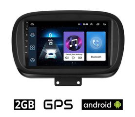 FIAT 500X (μετά το 2014) Android οθόνη αυτοκίνητου 2GB με GPS WI-FI (ηχοσύστημα αφής 9" ιντσών OEM Youtube Playstore MP3 USB Radio Bluetooth Mirrorlink εργοστασιακή, 4x60W, AUX) FI88-2GB