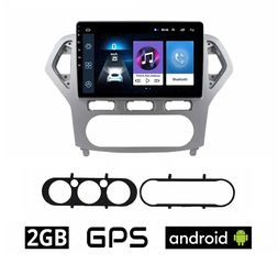FORD MONDEO (2007 - 2010) Android οθόνη αυτοκίνητου 2GB με GPS WI-FI (ηχοσύστημα αφής 10" ιντσών OEM Youtube Playstore MP3 USB Radio Bluetooth Mirrorlink εργοστασιακή, 4x60W, AUX) FO77-2GB