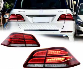 ΦΑΝΑΡΙΑ ΠΙΣΩ Full LED LightBar Taillights Mercedes M-Class W166 (2012-2015) Red White LHD