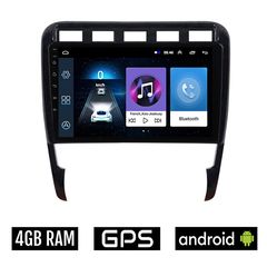 PORSCHE CAYENNE (2002 - 2011) Android οθόνη αυτοκίνητου 4GB με GPS WI-FI (ηχοσύστημα αφής 9" ιντσών OEM Youtube Playstore MP3 USB Radio Bluetooth Mirrorlink εργοστασιακή, 4x60W, AUX) PO93-4GB