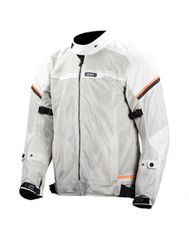 LS2 Riva Jacket Light Grey/H-V Orange