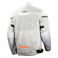LS2 Riva Jacket Light Grey/H-V Orange-thumb-1