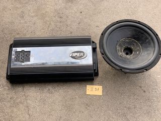 ΕΝΙΣΧΥΤΗΣ ΗΧΟΥ VIPER 450X2 WATT 4ΚΑΝΑΛΙΑ ΚΑΙ WOOFER , OΛΗ Η ΚΑΛΩΔΙΩΣΗ  