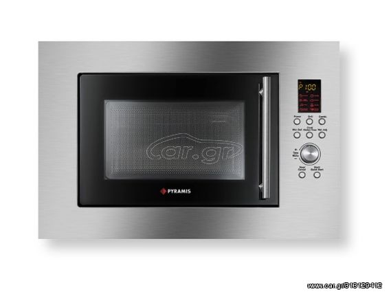 Pyramis 30 Εντοιχιζόμενος Φούρνος Μικροκυμάτων 23lt Inox (034011301)