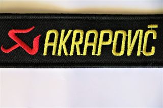 AKRAPOVIC Μπρελόκ Υφασμάτινο Κεντητό embroidery ελαφρύ 13 εκατοστά  κλειδιά κλειδί  