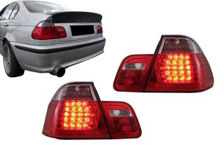 ΦΑΝΑΡΙΑ ΠΙΣΩ LED Taillights BMW 3 Series E46 Limousine 4D (09.2001-03.2005) Red Clear