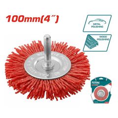 Συρματόβουρτσα δραπάνου νάυλον TOTAL 100mm ( TAC34045 )
