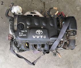 ΚΙΝΗΤΗΡΑΣ-ΣΑΣΜΑΝ A/T 2NZ 1.3cc 16v VVTi TOYOTA YARIS 1999-2005 (EG)