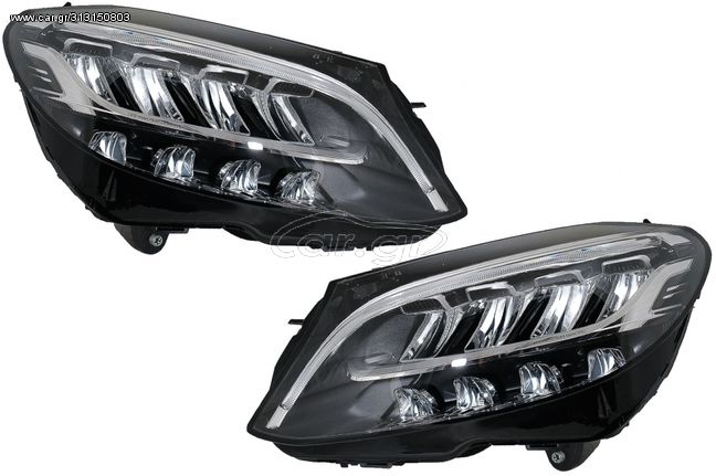 ΕΜΠΡΟΣ ΦΑΝΑΡΙΑ  - Full LED Headlights suitable for Mercedes C-Class W205 S205 (2019-up) LHD