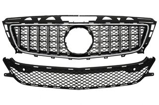 ΜΑΣΚΑ - ΓΡΥΛΛΙΑ  - Front Grille suitable for Mercedes CLS W218 (2012-2014) GT-R Panamericana Design Chrom