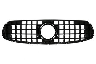 ΜΑΣΚΑ - ΓΡΥΛΛΙΑ  - Front Central Grille suitable for Mercedes GLC X253 C253 Facelift (2020-up) GTR Panamericana Design All Black