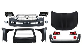 ΕΜΠΡΟΣ ΠΡΟΦΥΛΑΚΤΗΡΑΣ & ΜΑΣΚΑ  - Facelift Conversion Body Kit suitable for TOYOTA Land Cruiser FJ200 Retrofit Assembly (2008-2015) to 2016 LC 200 Models