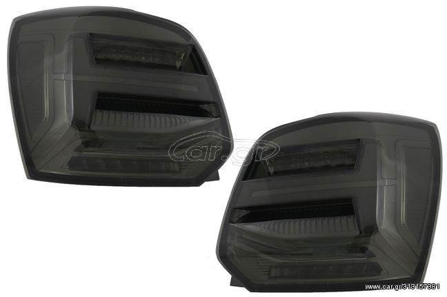 ΠΙΣΩ ΦΑΝΑΡΙΑ  - Taillights Full LED suitable for VW Polo 6R 6C 61 (2011-2017) Sequential Dynamic Turning Lights Vento Look Smoke