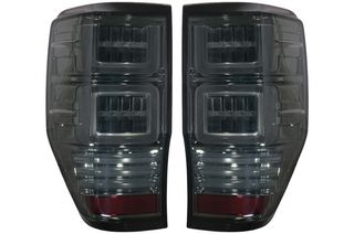 ΠΙΣΩ ΦΑΝΑΡΙΑ  - Taillights LED suitable for Ford Ranger (2012-2018) with Sequential Dynamic Turning Lights Smoke