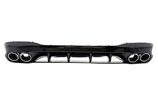 ΣΠΟΙΛΕΡ ΠΙΣΩ  - Rear Diffuser and Chrome Exhaust Tips suitable for Mercedes CLA X118 Shooting Brake C118 Coupe Sport Line (2019-up) CLA45S Design Aerodynamic Package