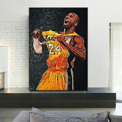 Kobe Bryant 24 LA Lakers NBA Premium Canvas Αφίσα καμβάς 70cm X 100cm 