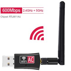 Wireless USB wifi Adapter AC600 Dual Band 600Mbps 2.4GHz 5GHz
