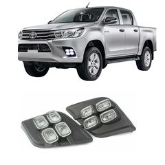 Toyota Hilux (Revo) 2015-2020 Εμπρόσθια Προβολάκια Ομίχλης DRL