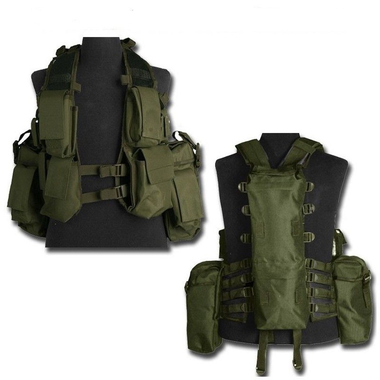 TACTICAL VEST OD (12 POCKETS)