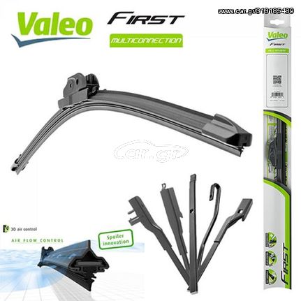 VALEO FIRST ΥΑΛΟΚΑΘΑΡΙΣΤΗΡΕΣ 400mm 16'' BMW 3 E92-E93 10/09>-CITROEN BERLINGO 2 05/08>-FIAT DOBLO 01/10>FORD FOCUS 2 09/05>02/11>-OPEL CORSA D 09/06> PEUGEOT 206 09/08>03/09>-RENAULT CLIO 3 09/05>SEAT