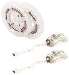 ΤΑΙΝΙΑ LED DIMMABLE ΜΕ ΑΙΣΘΗΤΗΡΑ ΚΙΝΗΣΗΣ 1,5M 9W 12V RGB IP65 ΣΕΤ 2ΤΜΧ PRO