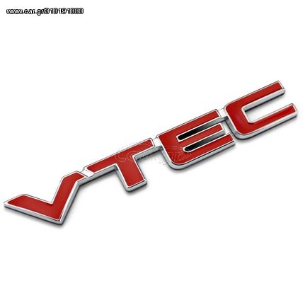 Honda VTEC Μεταλλικό Αυτοκόλλητο