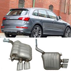 Audi Q5 8R (11.2008-2016) Chrome Εξάτμιση Σετ Complete Exhaust System with Twin Muffler Tips