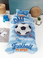 Σετ παπλωματοθήκη μονή Player Art 6106 διαστάσεων 160x240cm σε γαλάζιο χρώμα