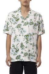 Huf Dazy short sleeve resort shirt unbleached Ανδρικό - bu00096-unblc