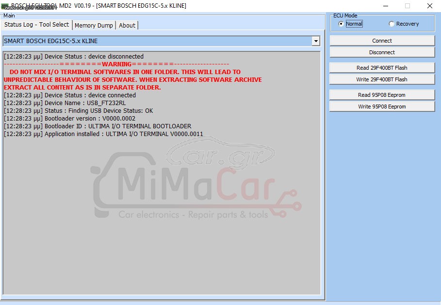 Software I / O Terminal - BOSCH (Simcard)