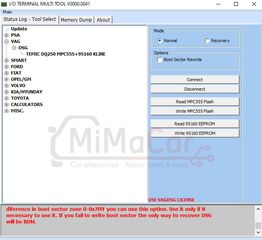 Software I / O Terminal - VAG DSG + EASYTRONIC (Activation/Simcard)