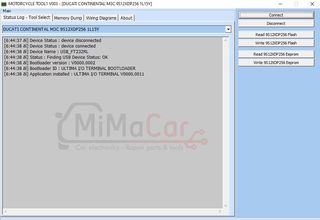 Software I / O Terminal - MOTORCYCLE ECU Tool (Simcard)