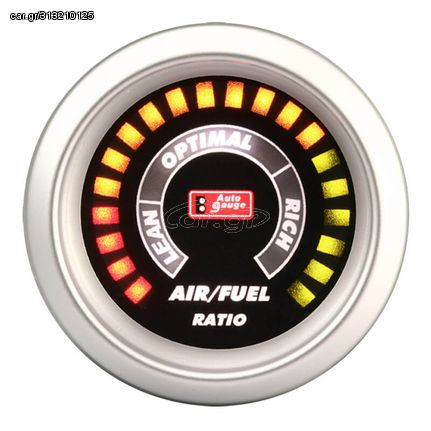 Όργανο Halmeter Air Fuel/Ratio 2" Auto Gauge Μαύρο Με Led