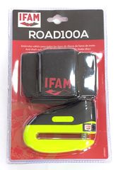 Λουκέτο Μηχανής - Disklock Ifam Road 100R με αυτόματο Κλείδωμα-Yellow
