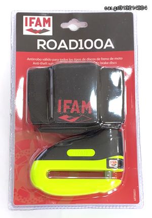 Λουκέτο Μηχανής - Disklock Ifam Road 100R με αυτόματο Κλείδωμα-Yellow