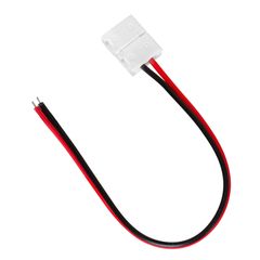 GloboStar® 70728 Μονός Connector 8mm 15cm Για Ταινία LED 4.8 Watt - 70728