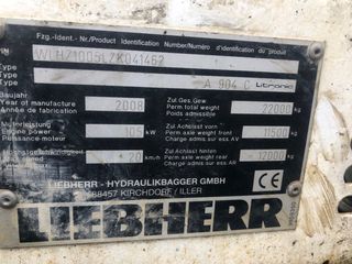 Εκσκαφέας Με Λάστιχα Liebherr 2008 A904C-thumb-1