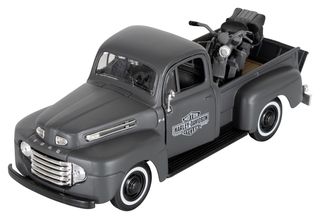  Μινιατούρα Harley-Davidson Maisto Ford Pickup mit Harley Davidson WLA Flathead